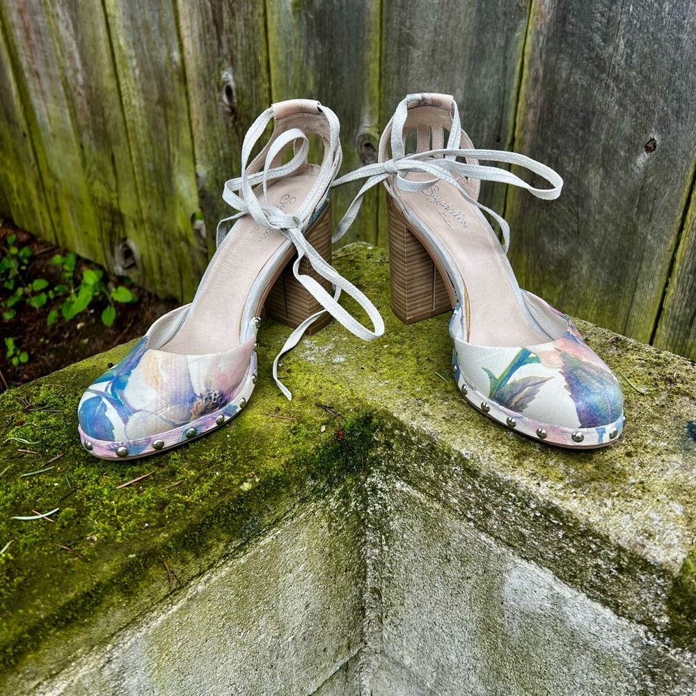 Seychelle’s Floral Block Heel Women's Shoes